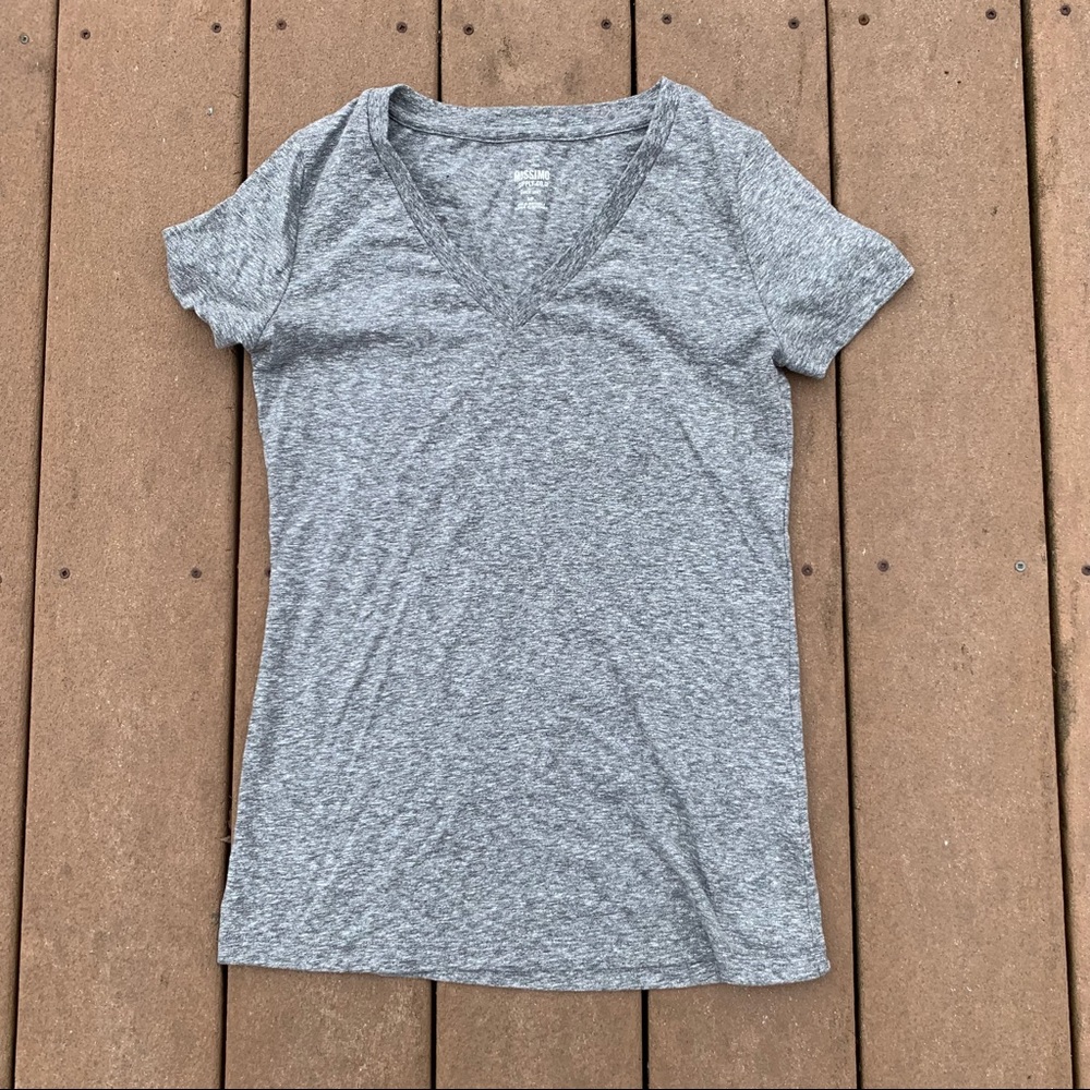 Mossimo Supply Co. Women’s Grey T-Shirt